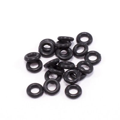 BodyJewelryOnline O-ring pakke af 20 sorte gummi perfekt til tunneler stik konus holder 6g (4 mm)