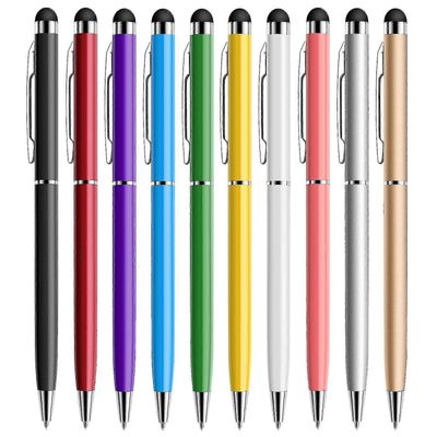Stylus Pen, 10 Pack Universal Capacitive 2 In 1 sisäänvedettävät kuulakärkikynät ja Styli-kosketusnäyttökynä Monivärinen