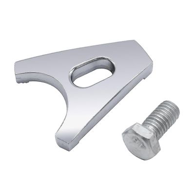 Chrome-teräksen jakelijan puristin pitää kiinni ruuvilla SBC BBC: n vaihto CHEVY DISTRIBUTORS V8: lle hopea