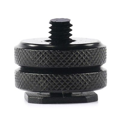 3 Hot Shoe Mount Adapter Dual Screws Bracket Stand Holder til Dslr Kamera Til LED Mikrofon Monitor Flash Light Double screw