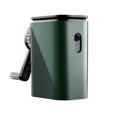 Lyijykynän teroitin metalli 9 vaihdetta työpöydän pyörivä lyijykynän teroitin opiskelijalle vihreä