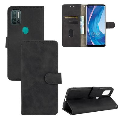 Etui til Ulefone Note 11p Cover Premium Læder Med Kortholder Flip Folio Magnetisk Etui Coque - Sort