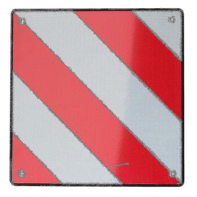 2 In 1 Warntafel Italien Spanien Aluminium Mit 4 Stck 4mm spanngurte zur befestigung, 50*50cm r