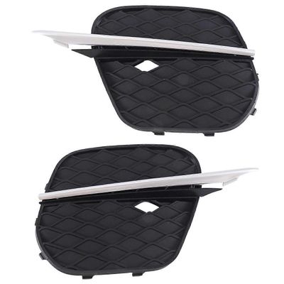 1 pari etupuskurin säleikön kannen säleikköverhoilua -BMW X5 E70 2011-2013 51117222859 51117222860 Musta & hopea