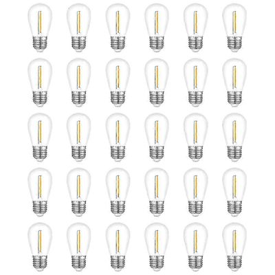 30 kpl Outdoor String Hehkulamput, Vedenpitävä S14 Vaihtopolttimo Edition 1000