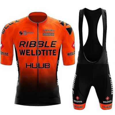22 vuotta uusia pyöräilyvaatteita Xi'lie Miesten Huub Ribble Weldtite Bicycle Bib Shortsit XL Orange