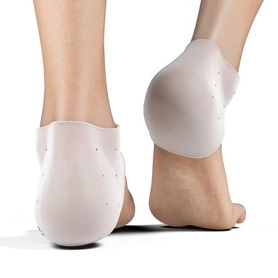 Kantapääkupit kantapään kipuun, paksu kantapään tuki plantaarifaskiittiin, silikonikorkosuojatyynyt, kantapään tyyny