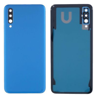Samsung Galaxy A50 A505 -akkukotelo kameran linssin suojuksella - sininen Monivärinen Blue