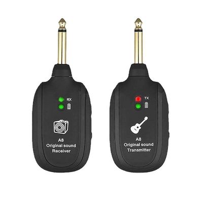 Ebox Genopladeligt uhf guitar trådløst system med sender og modtager