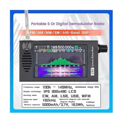 deepsdr 101 sdr radio dsp digitaalinen demodulaatio lyhytaalto fm mw ssb cw kinkku radiovastaanotin