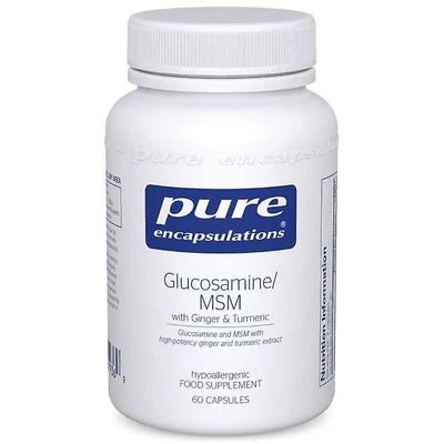 Pure Encapsulations Puhtaat kapselaatiot Glukosamiini, MSM, Ginger & Kurkuma Caps 60