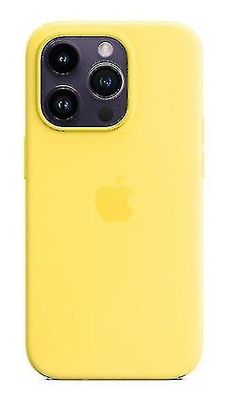 Silikoninen puhelinkotelo Compale Iphone 14Pron kanssa - YA01 Kanarianlinnun keltainen