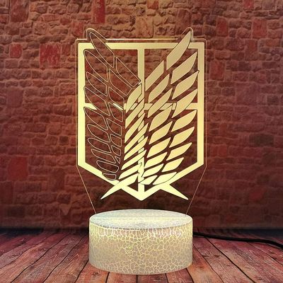 3d Illusion Cartoon Night Light Led Anime Lampe