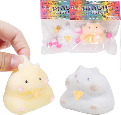 Leadthin 2kpl taba squishy hamsterilelu, taba squishy lelut lapsille, squishy hamsteri hiljaiset fidget lelut, stressin lievitys squishies puristav...