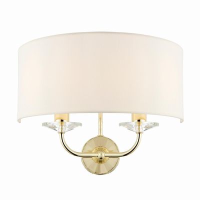 Endon Collection Lighting Nixon 2 Lys Indendørs Stearinlys Væg Lys Messing, E14