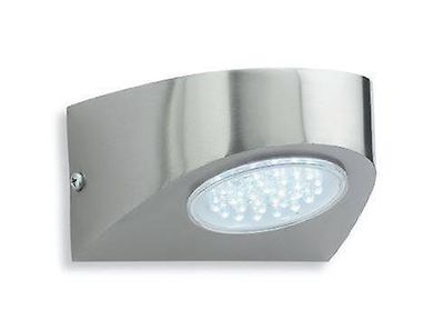 Firstlight Lighting Firstlight Pisa - LED Udendørs Væg Lys rustfrit stål, Hvid IP44