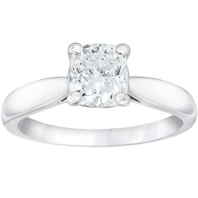 Pompeii3 1 1/2ct Pude Diamond Solitaire Engagement Ring 14k Hvid Guld Forbedret 5