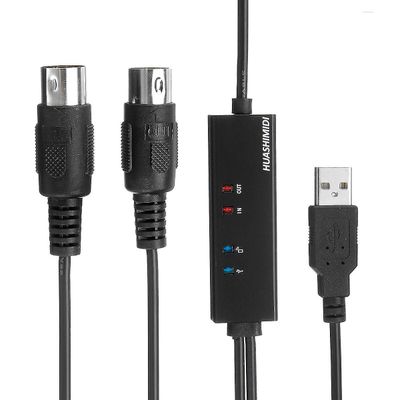 Midi til usb kablet til Bluetooth trådløs kabeladapter konverter til Windows pc til ios Android Mobil