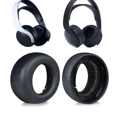 Øreputer for Ps5 Pulse 3D-hodesett erstatning Øreputer Øreputer Øredeksel Svart 2pcs
