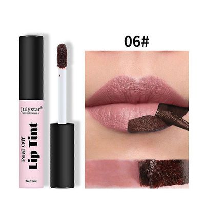 6 väriä Huulten tahra Kuori pois Huulten sävy Tahra Tatuointi Väri Vedenpitävä Pitkäkestoinen väri06