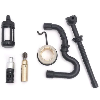 Oljepumpe snekkegir drivstoffoljefilter Linjeslangesett for Stihl MS 180 170 Ms180 Ms170 018 017 Motorsag svart