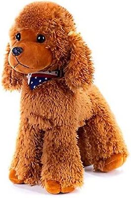 Heytea plysj puddel hund valp fylt dyr leker dukker barn gaver brun 12 inches