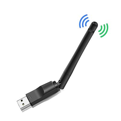USB Wifi-adapter antenne Wifi USB Mt7601 150mbps USB 2.0 Wi-Fi trådløse nettverkskort 802.11 b / g / n Etherne For PC Desktop-svart Black
