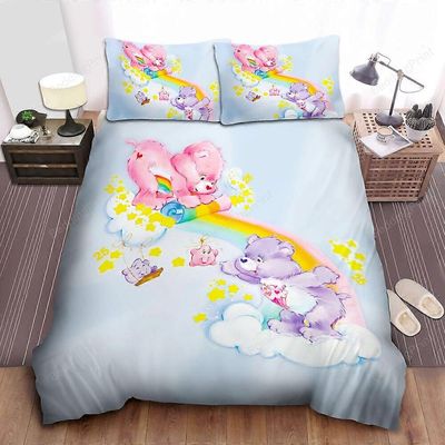 v2598 Lakanoiden hoito Karhut Pussilakana Kodintekstiilit Kahden hengen queen-vuodevaatteet Söpö3-osainen vuodevaatesetti (1 pussilakana + 2 tyynyt...