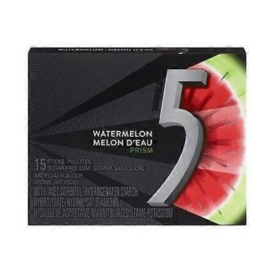 WRIGLEYS Wrigleyn 5 sähköistä vesimelonilla maustettua prismakumia, 10 kreivi (tapaus 10)