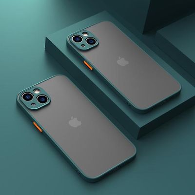 Luksus klar rustning mat taske til Iphone 1313 Pro 13promax 13mini silikone stødsikker hård taske mørk grøn