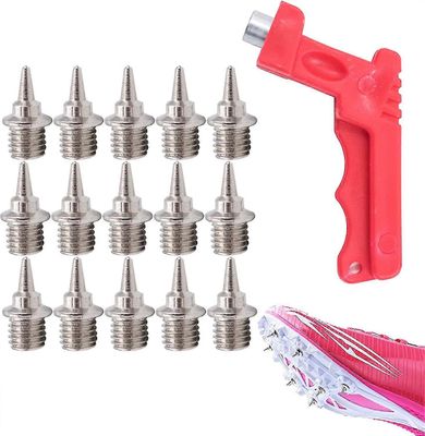 50 kpl teräsratapiikkejä, 1/4 tuuman ratakengät piikkinaula jakoavaimella urheilu yleisurheilusprintin vaihto lyhyt teräsnaula maastohiihtokengälle