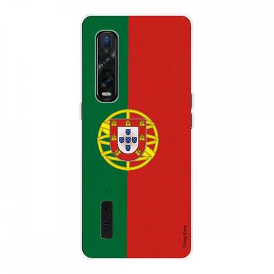 Crazy Kase Hull For Oppo Find X2 Pro i Silikone Soft 1 Mm, portugisisk flag
