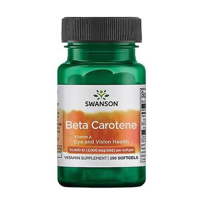 Swanson Premium beta carotene 10000iu (3000mcg) 250 softgels of 3000μg
