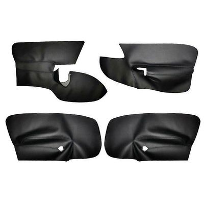 4 kpl/setti mustaa vasemmanpuoleista ohjauspyörää, 4-ovinen, käsinojan paneelin nahkapäällinen, sisäverhoilu MK5:lle 2005-2010, työkaluineen