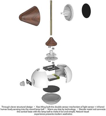 Suren Led Night Light med bevægelsesdetektor &infrarød induktion, usb-opladning, aftagelig børnelysknækker
