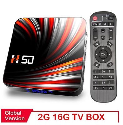 Tv Box Android 10 2gb 16gb 4k H.265 Media Player 3d Video 2.4g 5ghz Wifi Bluetooth Smart Tv Box Set Top Box EU PLUG