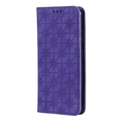 Gangxun Kompatibel med Samsung Galaxy A32 4g taske læder magnetisk flip folio cover tegnebog lilla