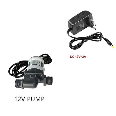 12v 24v DC borstlös vattenpump 1/2 > gängad solvärmare dusch golvvärme boosterpump dränkbara vattenpumpar 12V pump with power