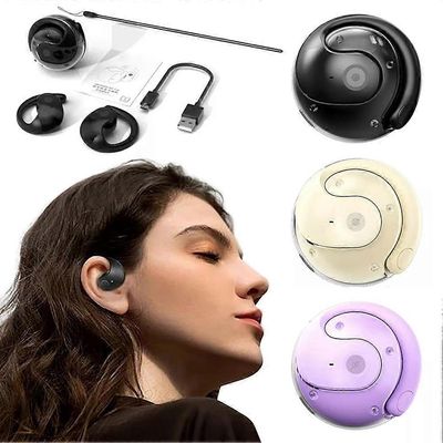 Pro Language Translator -kuulokkeet, langattomat Bluetooth-käännöskuulokkeet, 75 kielen tarkkuuskäännös, musiikki- ja diskanttituki Violetti
