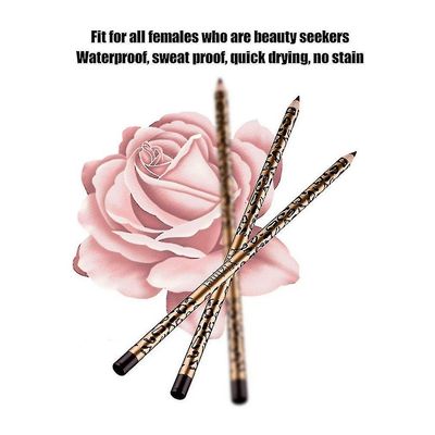 12pcs/set let at bære eye make up eyeliner blyant leopard eye liner pen