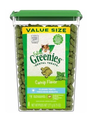 Greenies 10205297 Adult Natural Dental Care Catnip Flavor 9.75 oz. Kissan herkut