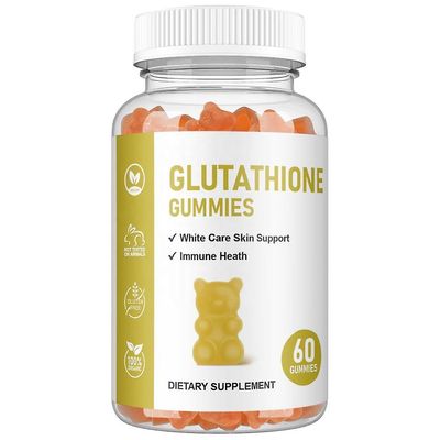Kollagen gummier med glutathion og glycin C-vitamin Biotin 500 mg Anti Aging Alder Trodser hudblegning Vitamin Gummies Kosttilskud Ikke-GMO 1 pcs