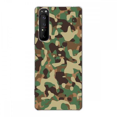 Crazy Kase Hull Til Sony Xperia 1 Ii I Silikone Soft 1 Mm, Militær Camouflage