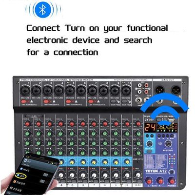 12-kanavainen ammattimainen äänikortti, EU-pistoke Musta