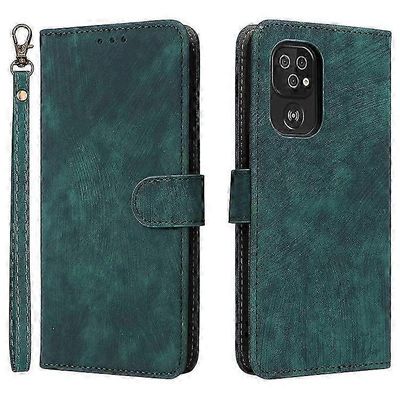 Doro 8100 / 8200 Lompakkokotelo jalustalla RFID-suoja PU-nahkainen puhelimen kansi ja hihna Vihreä