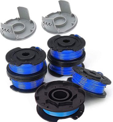 8 pakker 0.065 tommer line trimmer udskiftning spole til Ryobi 18v 24v 40v, passer til Ryobi One + Ac14rl3a, 11ft trådløs line trimmer, 6 spoler + ...