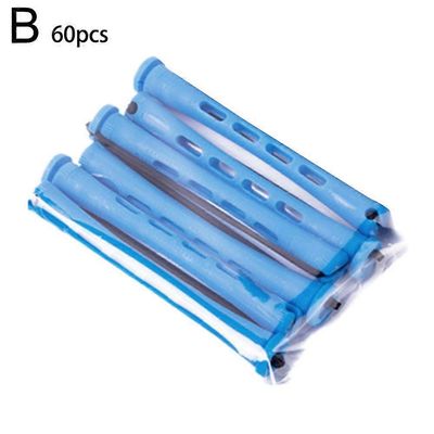60kpl hiusten permanenttitangot kylmäaaltotangon kihartimet rullat salonkiin kodin muotoilutyökalut Blue 60pcs
