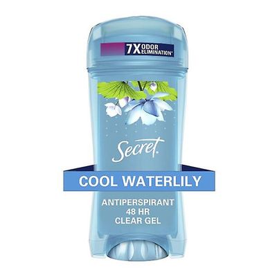 Secret Clear Gel Antiperspirantti ja deodorantti naisille, lumpeen tuoksu, 2.6 oz