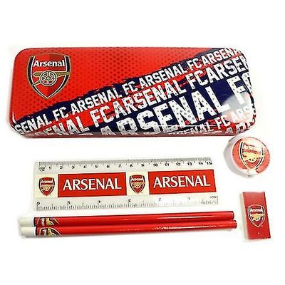 Arsenal FC Crest Tinn Skrivesaker Sett Rød/hvit/blå One Size