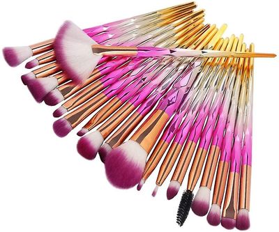 20pcs Premium Kosmetisk Makeup Brush Set Concealers Børster Kit (pink Guld)